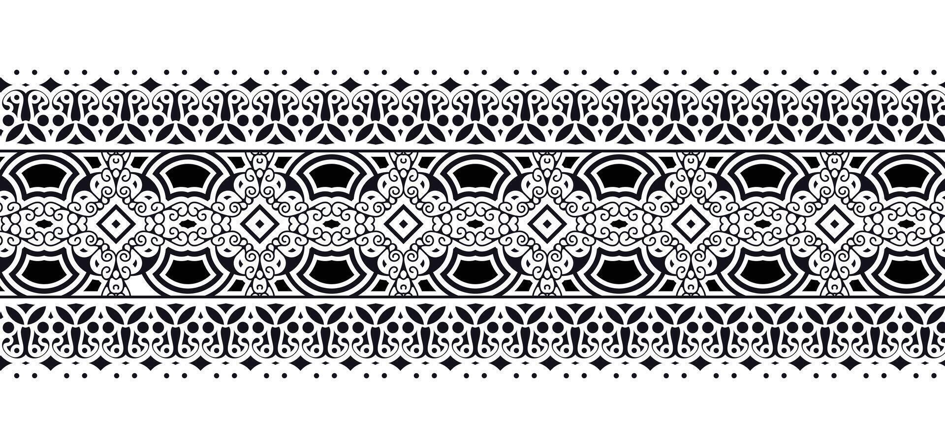 ornamental pattern border Design Template vector