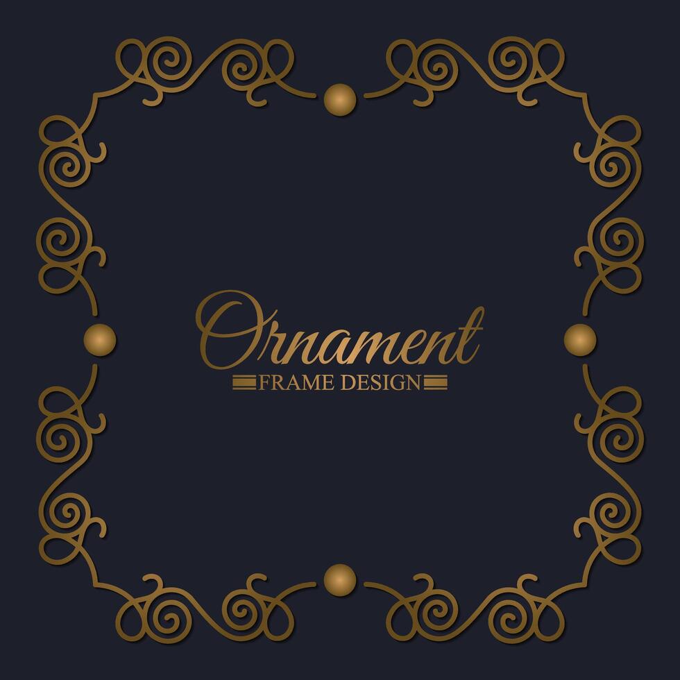 Elegant decorative frame design background vector