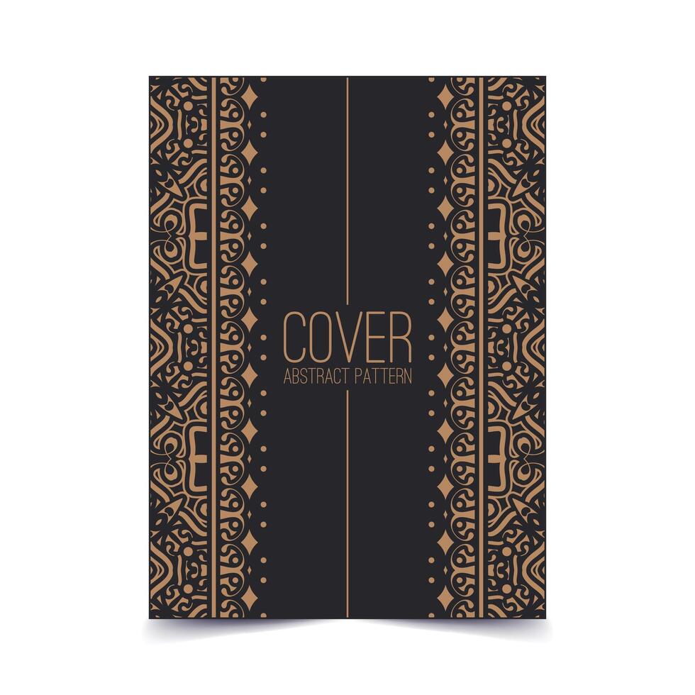vintage abstract geometric pattern cover template vector