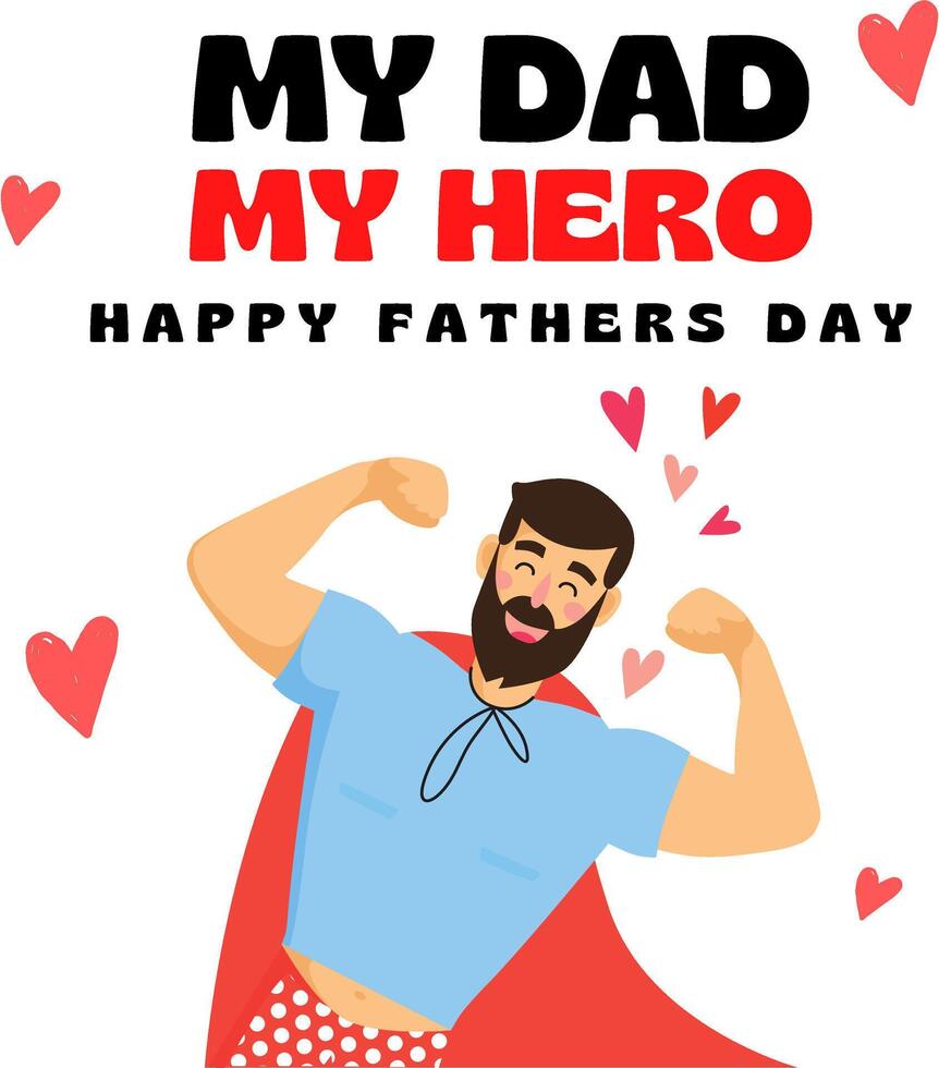happy father's day card vector