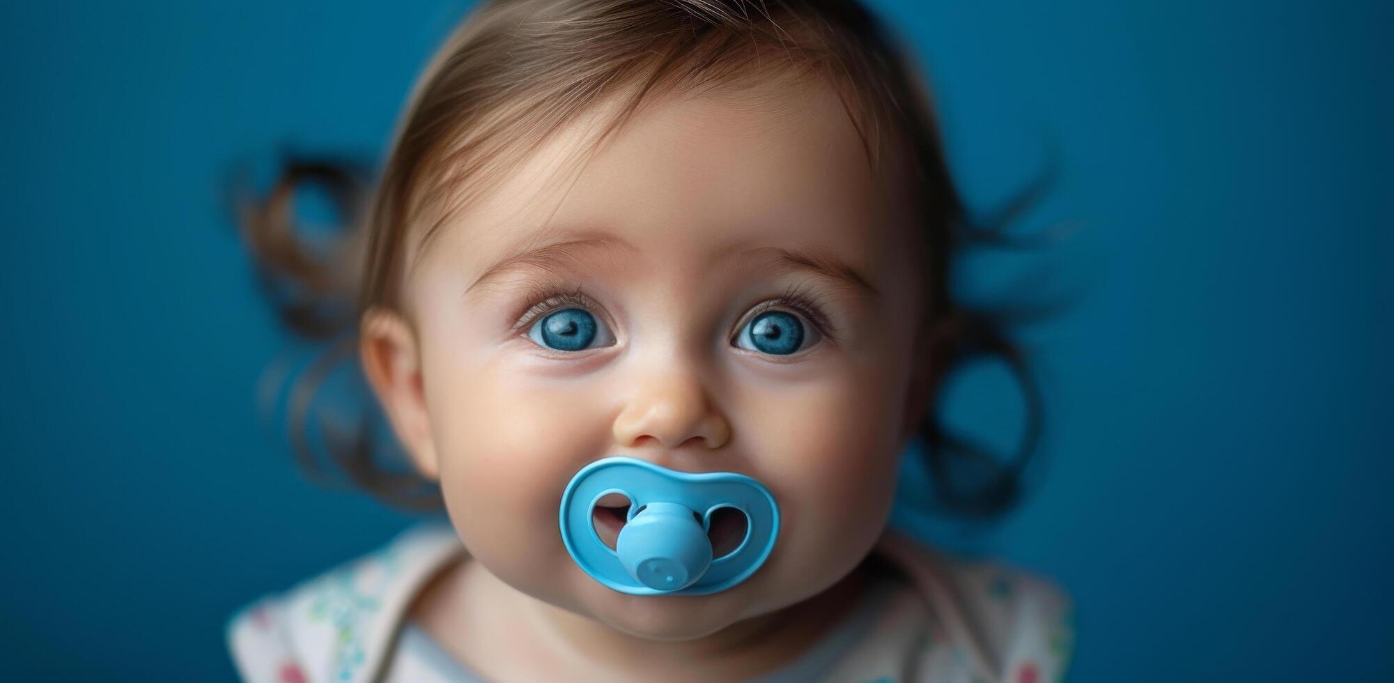 Infant With Pacifier photo