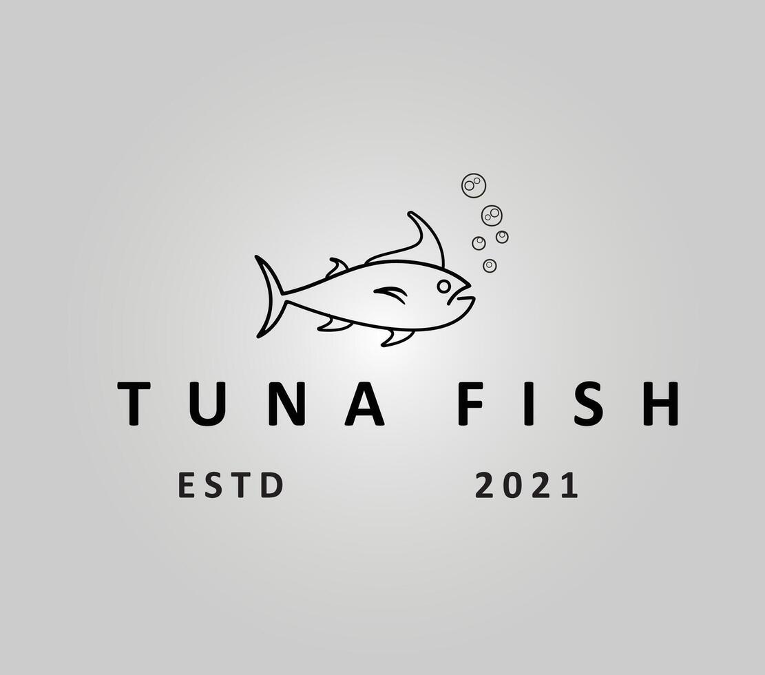 Fresh Tuna Logo Design Template vector