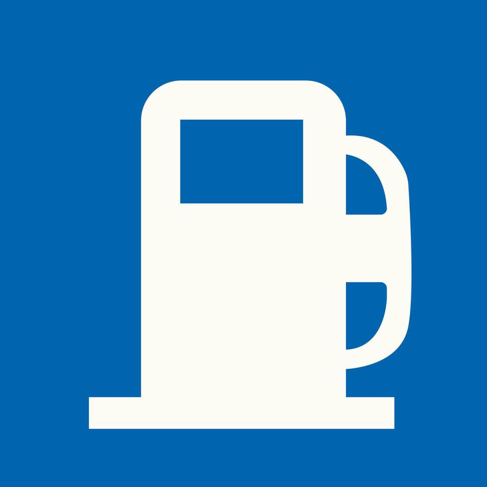 traffic sign, Cautionary Service station, petrol pump vector