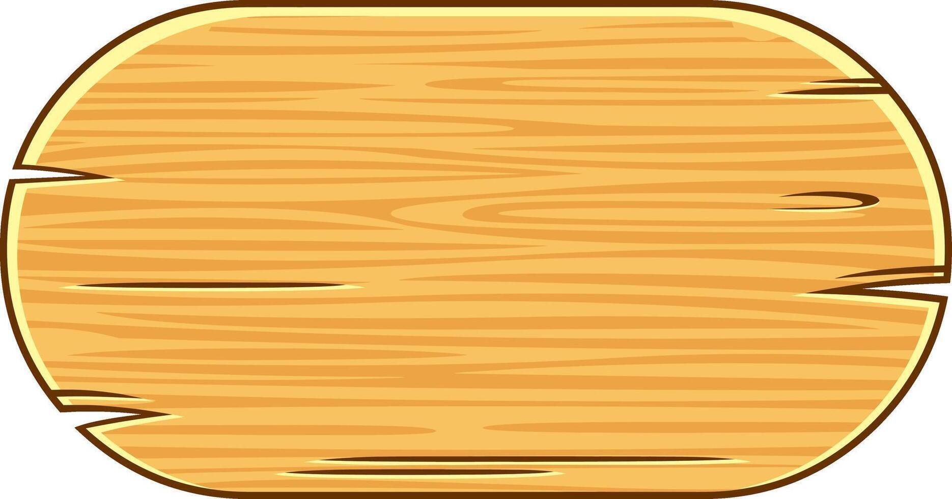 Cartoon Wooden Sign vector