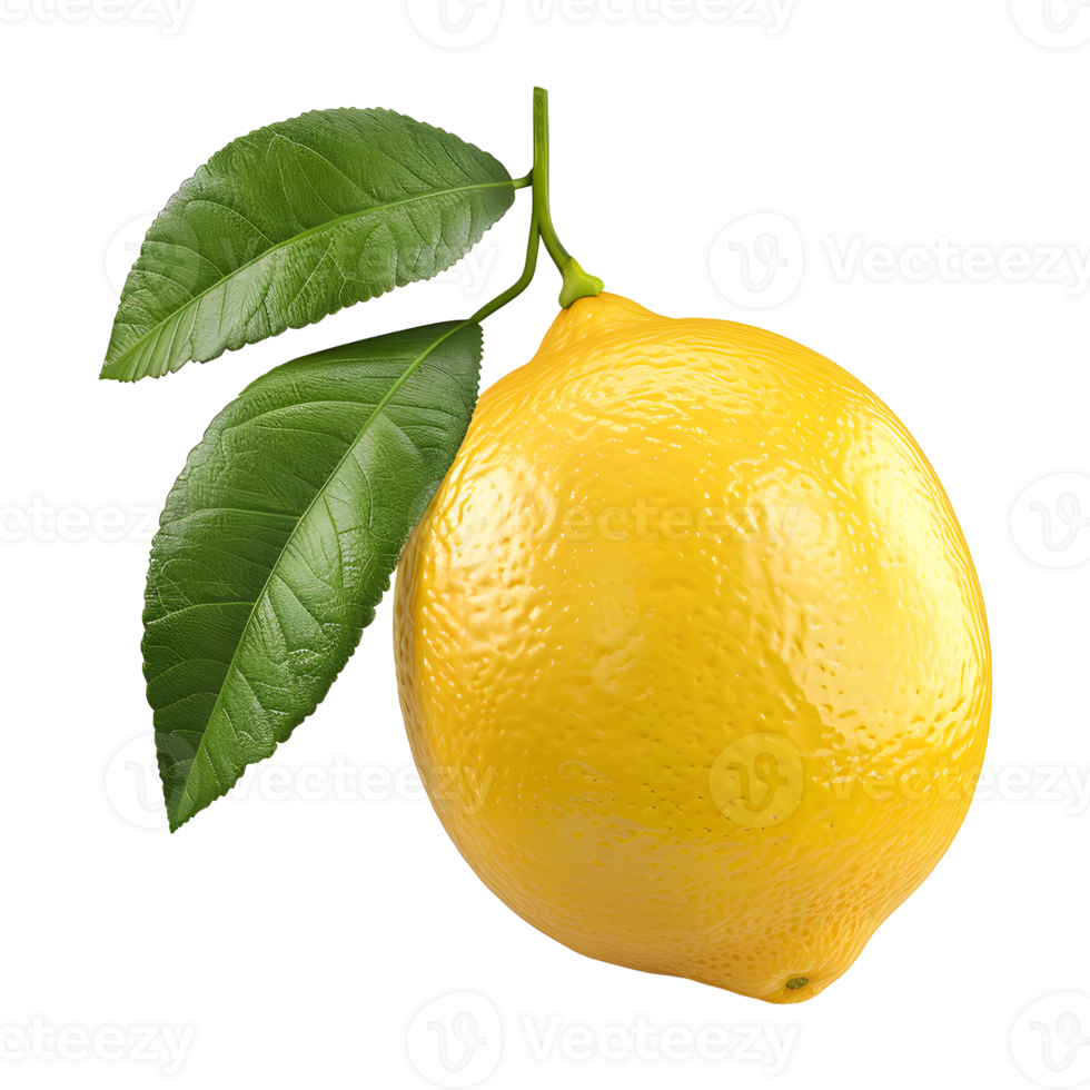 Lemon isolated fruits on transparent background png