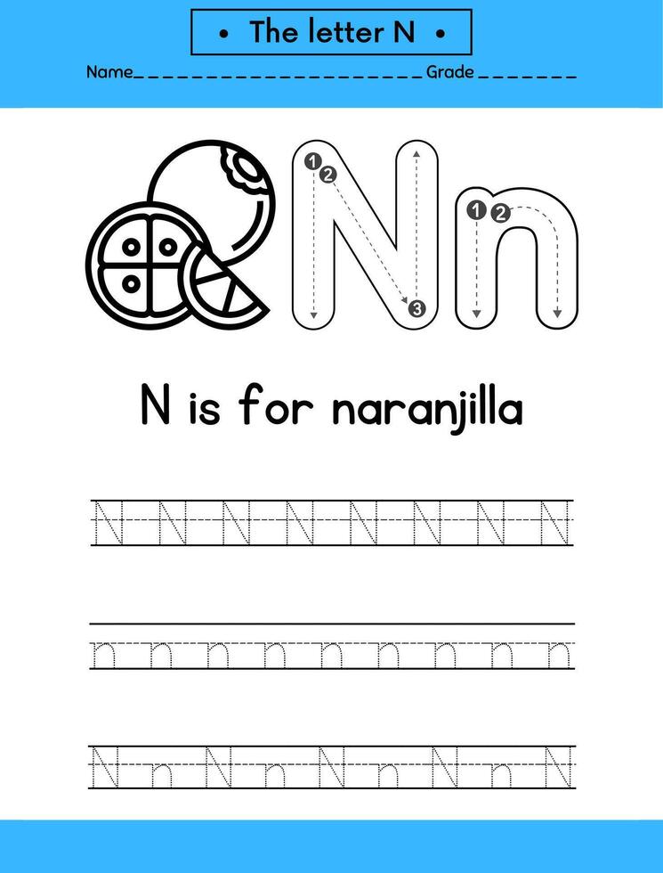 alphabets tracing letters for hand practicing vector