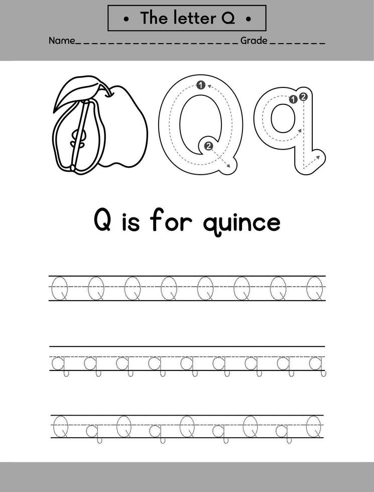 alphabets tracing letters for hand practicing vector