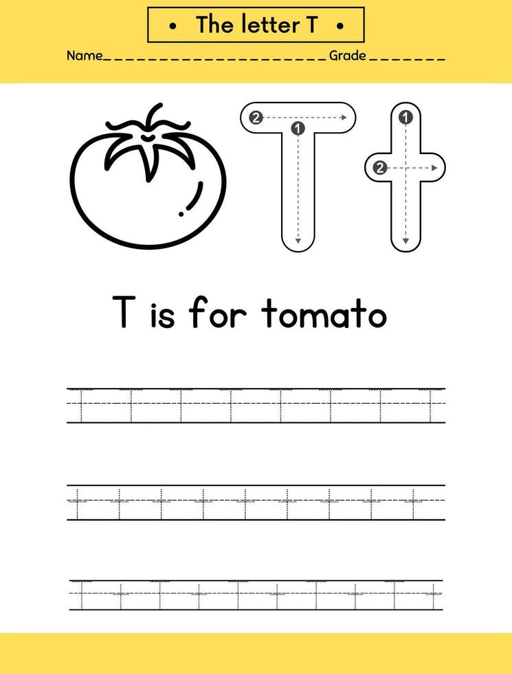 alphabets tracing letters for hand practicing vector