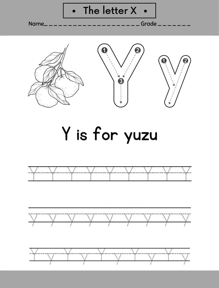 alphabets tracing letters for hand practicing vector