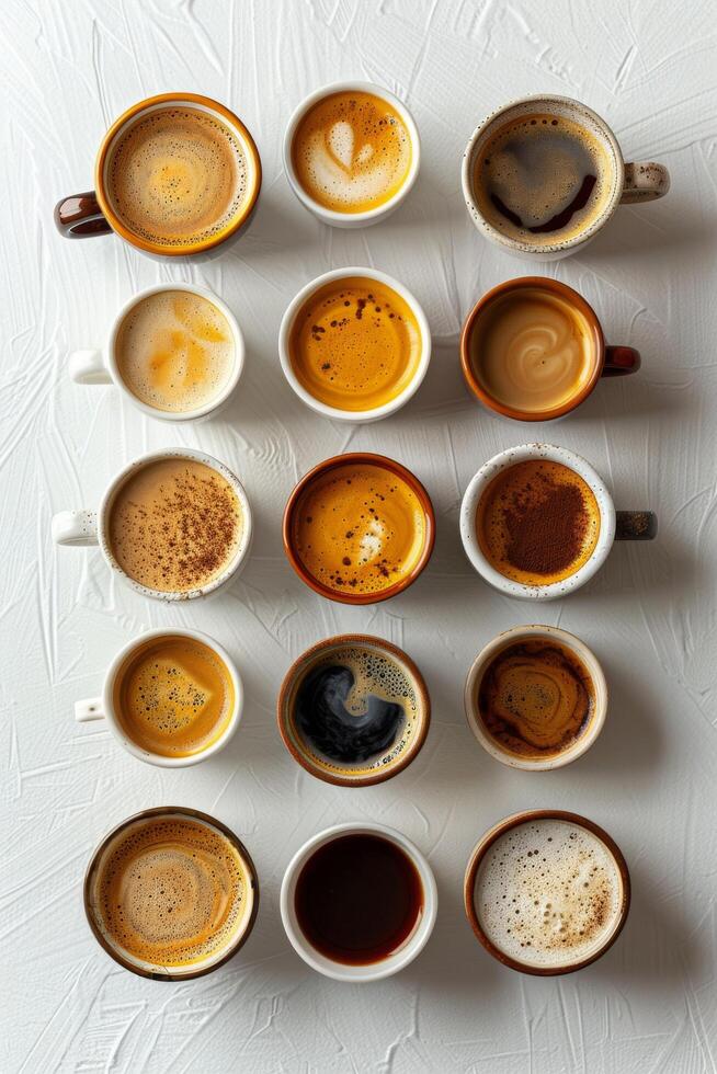 Assorted Cups on Table photo
