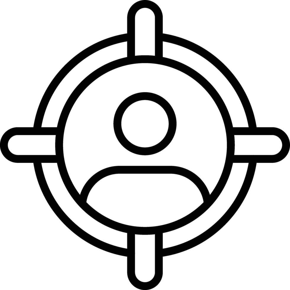 Target Audience Icon Design vector