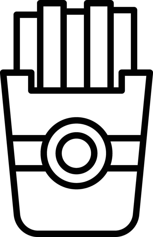 French Fries Icon Design vector