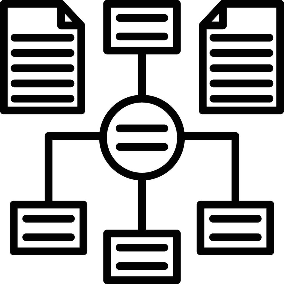 Algorithm Icon Design vector