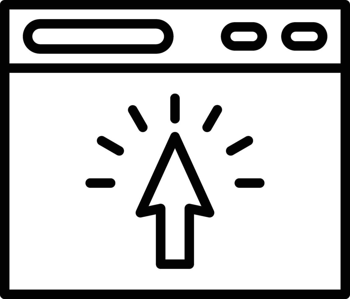Click Through Icon Design vector