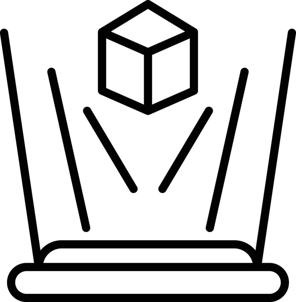 Hologram Icon Design vector