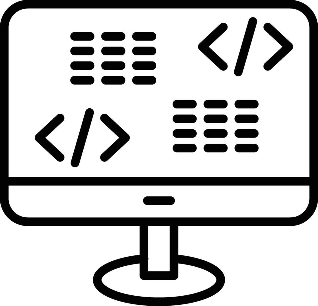 Web Development Icon Design vector