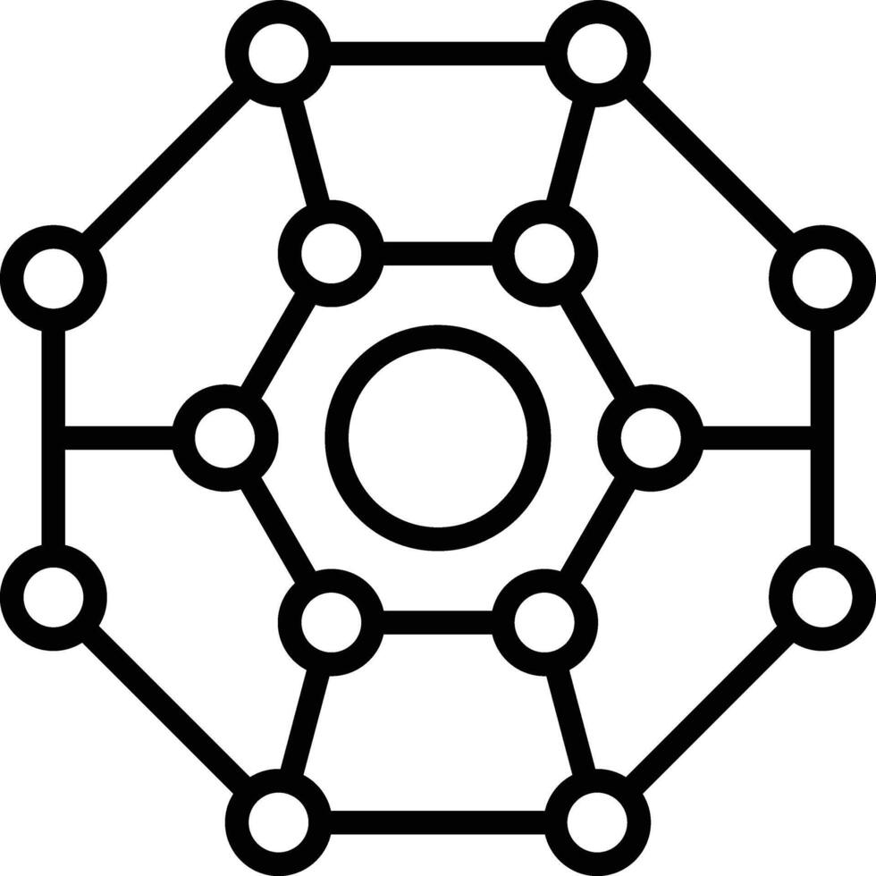 Nanotechnology Icon Design vector
