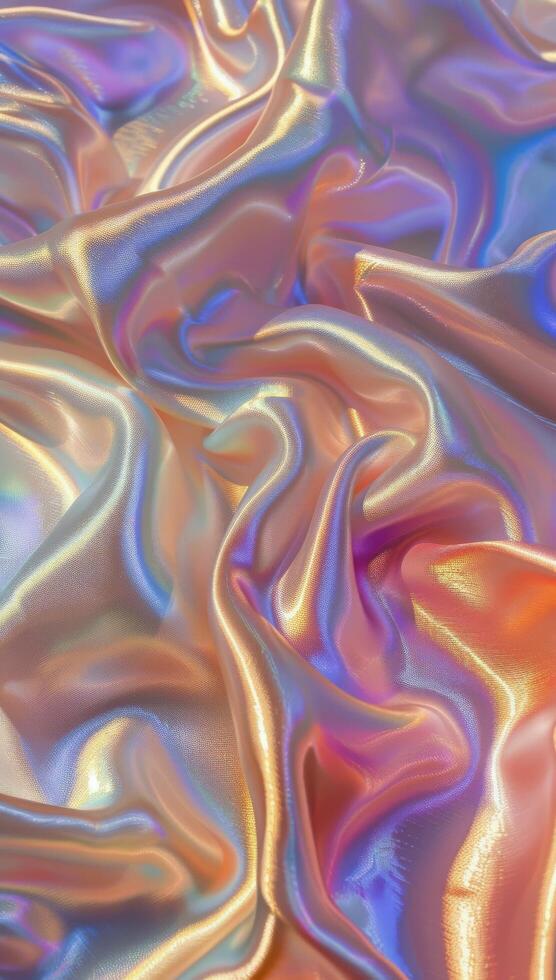 Close Up View of Shiny Material photo