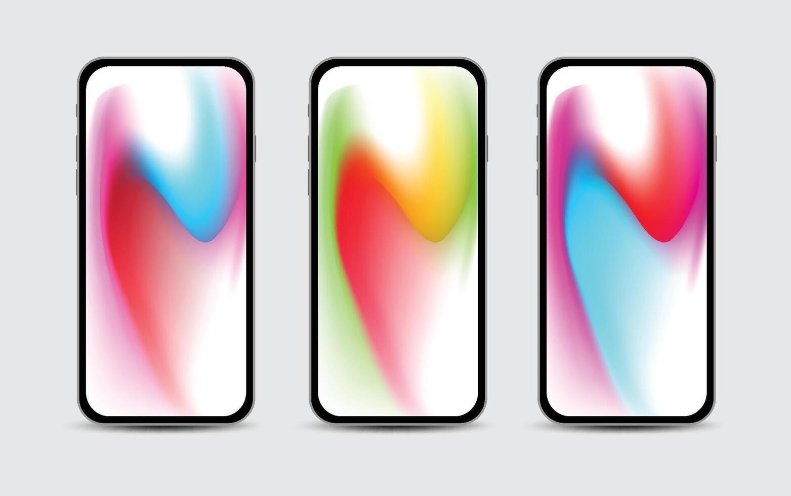 Mobile Wallpapers Design. Screens gradient set background for smartphones and mobile phones. Background for social media post, screen, mobile app, flyer. Modern screen design for mobile app. vector