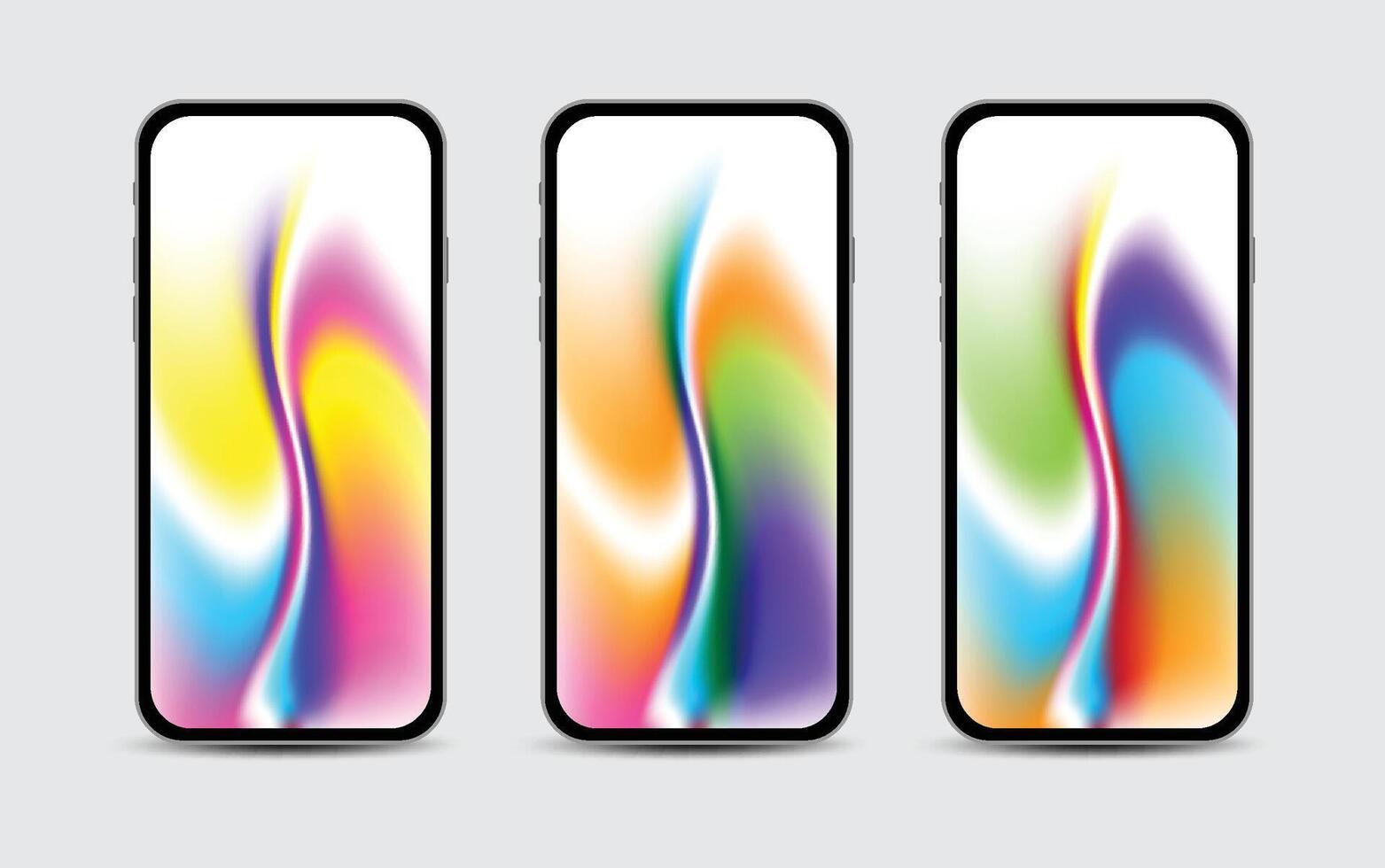 Mobile Wallpapers Design. Screens gradient set background for smartphones and mobile phones. Background for social media post, screen, mobile app, flyer. Modern screen design for mobile app vector