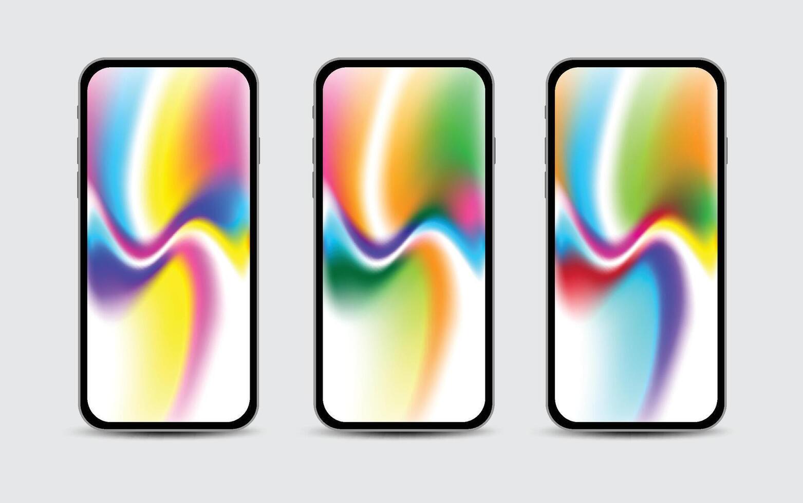 Mobile Wallpapers Design. Screens gradient set background for smartphones and mobile phones. Background for social media post, screen, mobile app, flyer. Modern screen design for mobile app vector