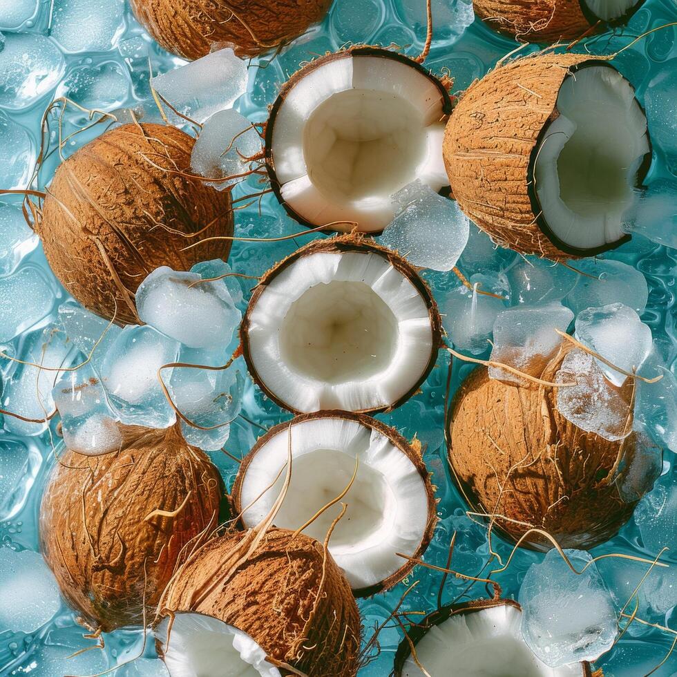Coconut Pieces on Ice photo