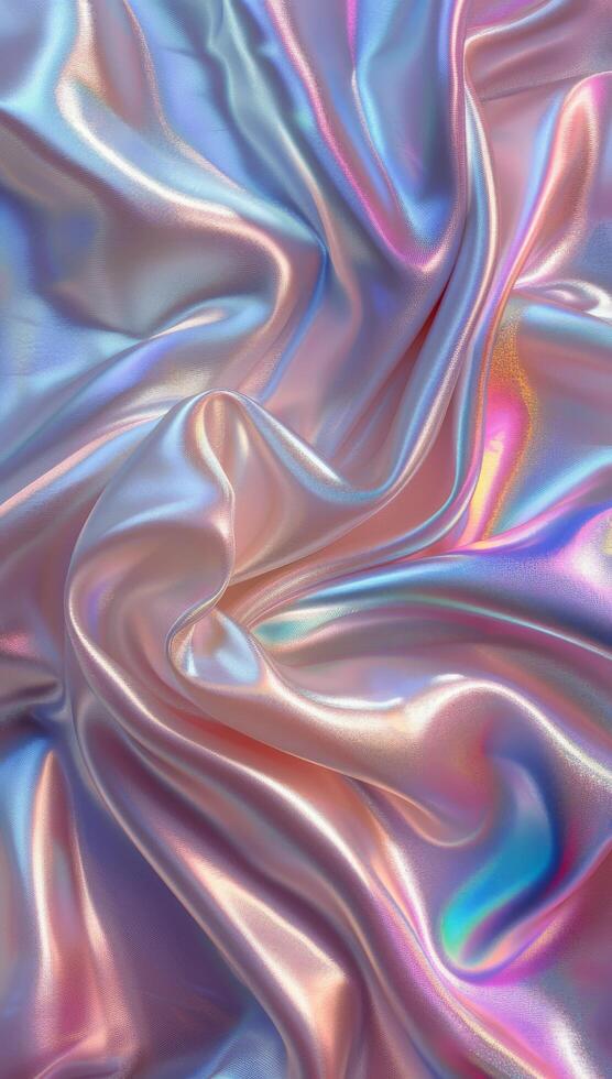 Close Up View of Shiny Material photo