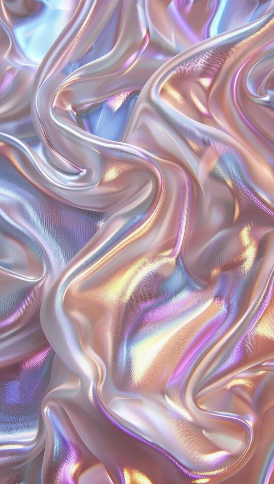 Close Up View of Shiny Material photo