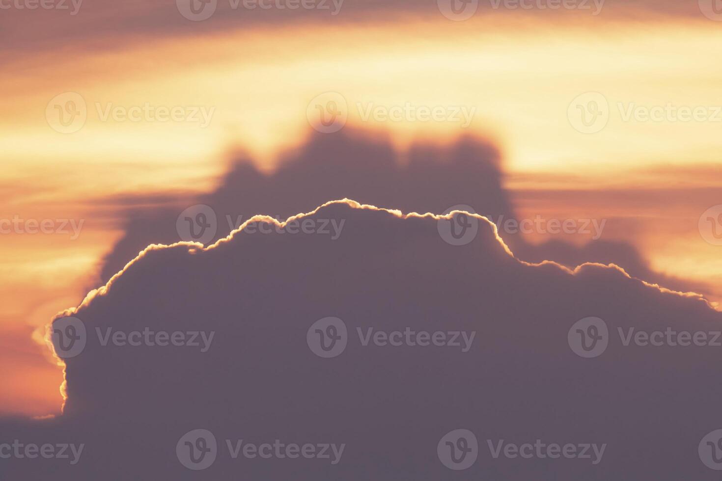 Golden Sunset Clouds photo