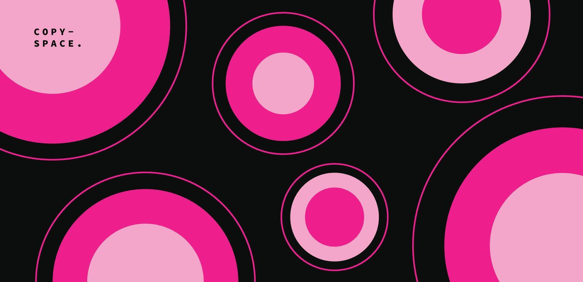 Circle shapes background template copy space. Vibrant rounded layer design. For advertisement, branding, promotion, or presentation. vector