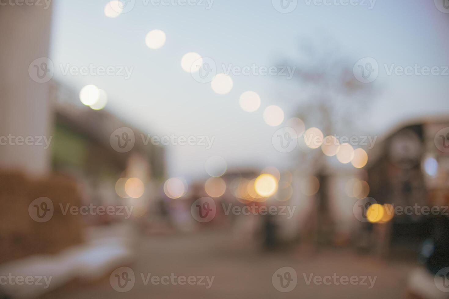 Twilight Market Bokeh photo