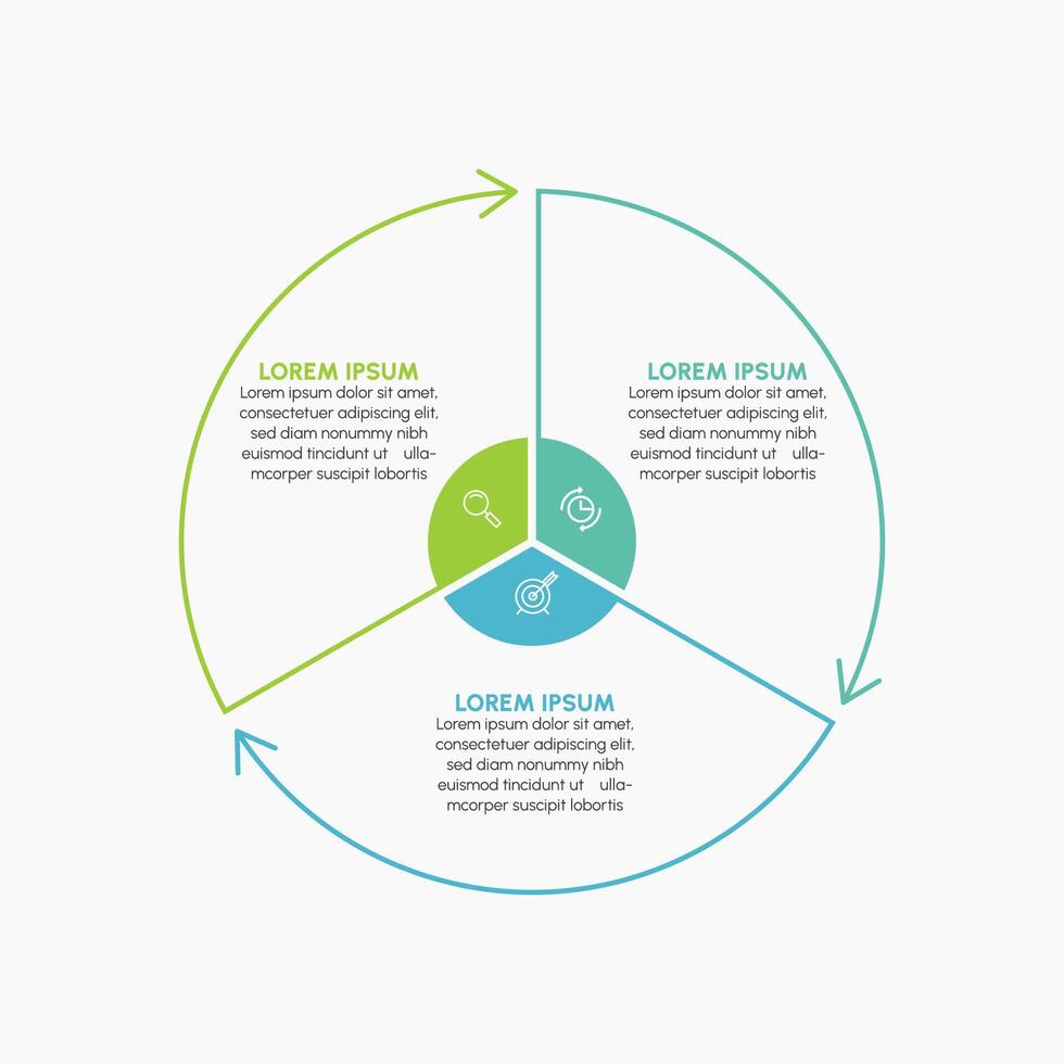 Presentation Business circle infographic template vector