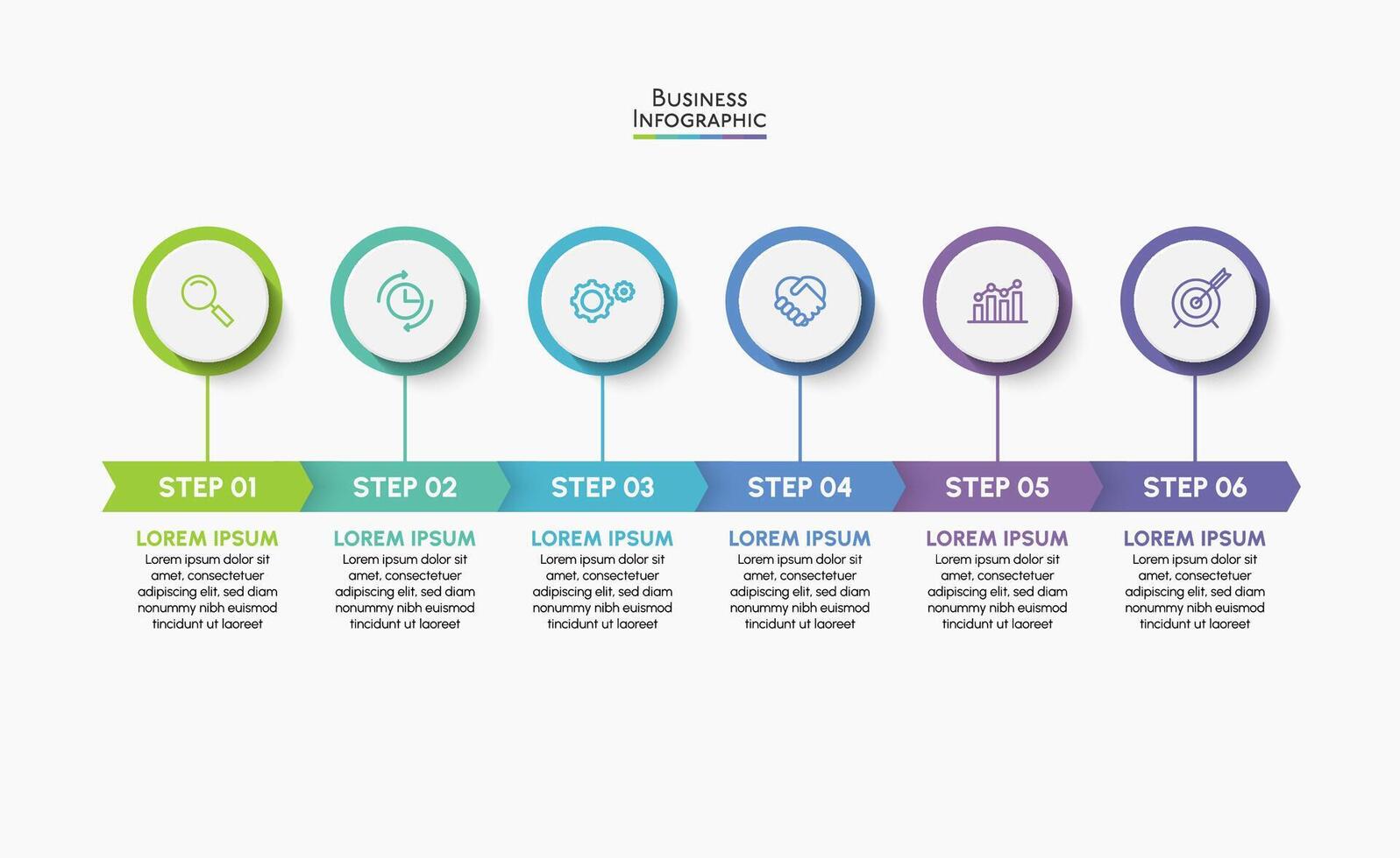 Presentation business infographic template vector