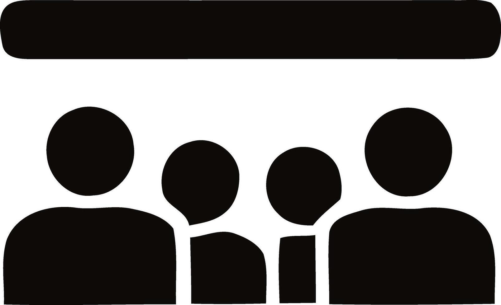 Minimalist Group Chat Interaction, Three Figures in Digital Communication vector