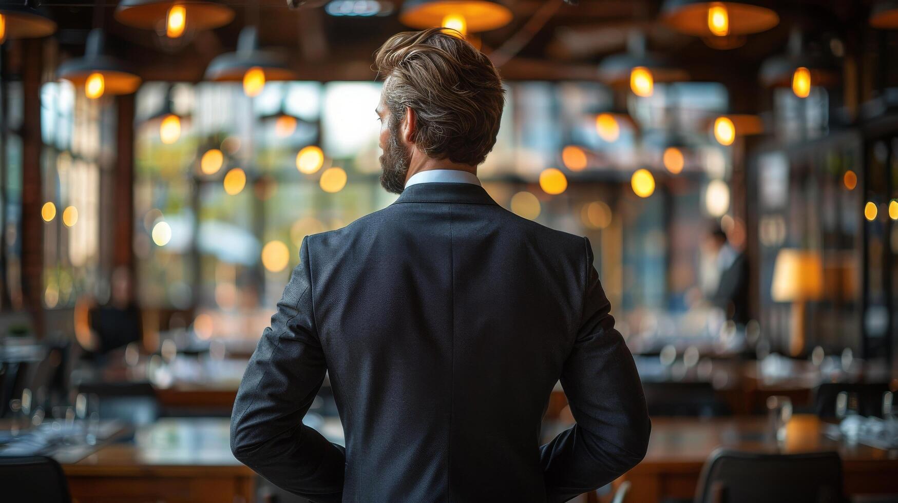 Man Standing in Front of Crowd of People photo