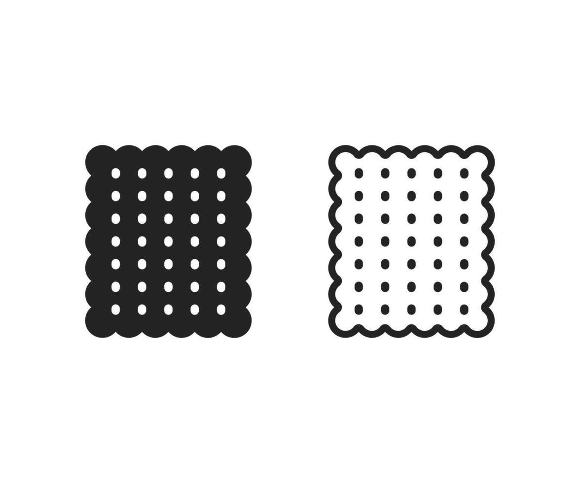biscuits icon. Cookies icon sign symbol. Cracker icon. vector