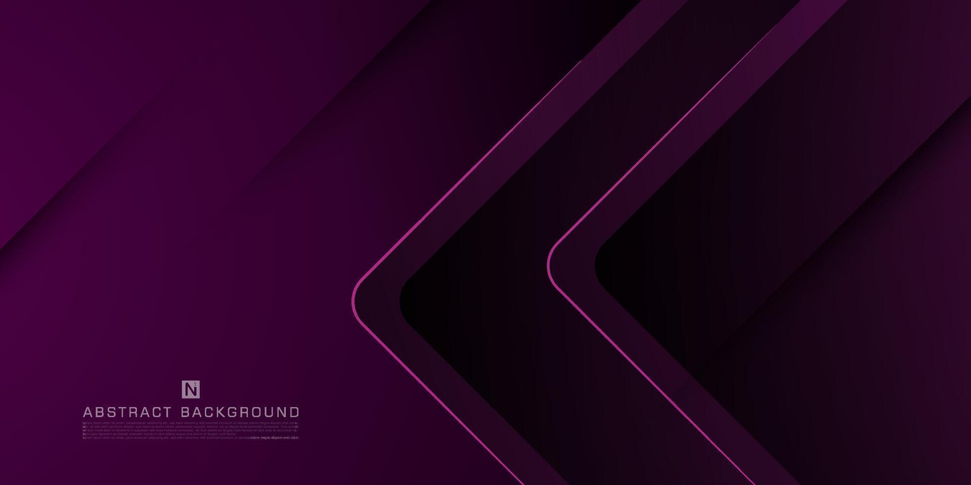 Futuristic cool design dark purple square geometric background with overlap layer on dark space background. Eps10 vector