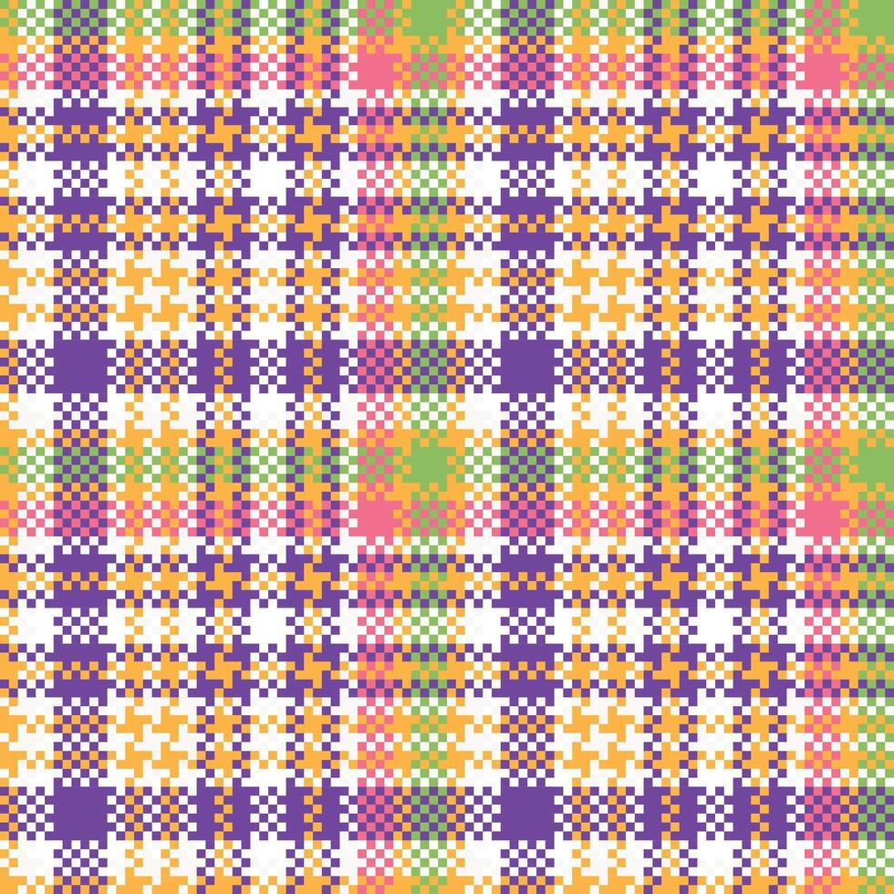 Scottish Tartan Plaid Seamless Pattern, Sweet Plaid Pattern Seamless. Traditional Scottish Woven Fabric. Lumberjack Shirt Flannel Textile. Pattern Tile Swatch Included. vector