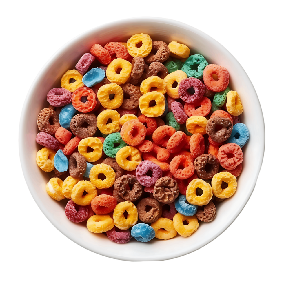 Clear Background Isolated Bowl of Cereal png