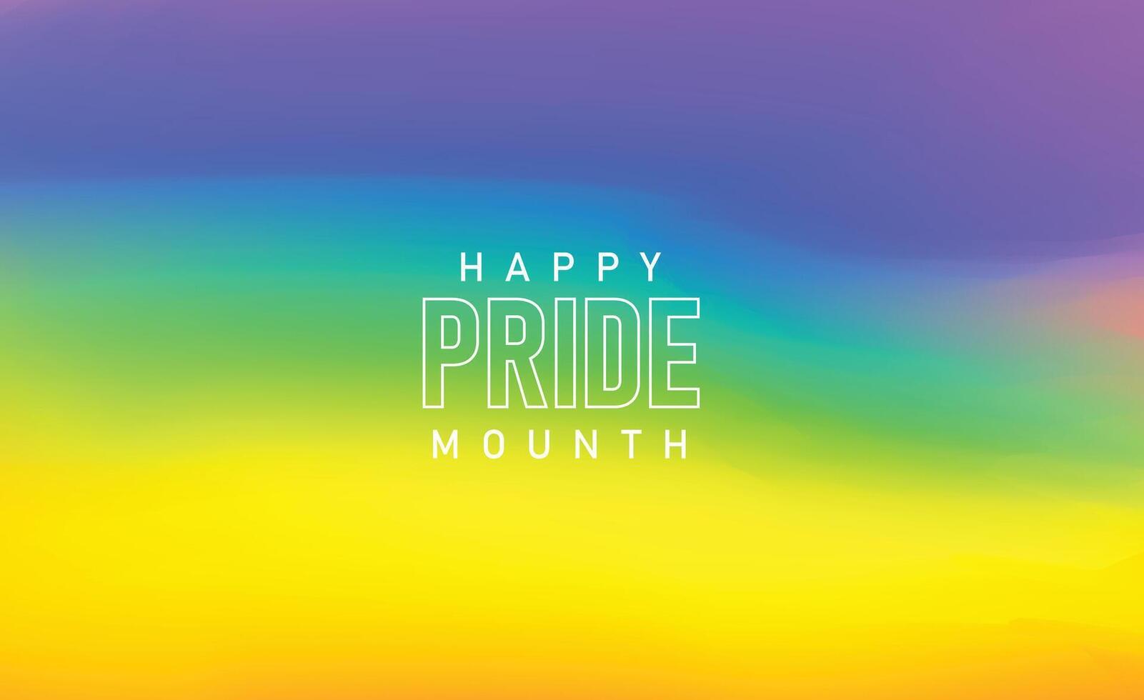 Celebrate lgbtq pride month with pastel rainbow pride abstract ripple background for banner, greeting card, poster, web banner, social media vector