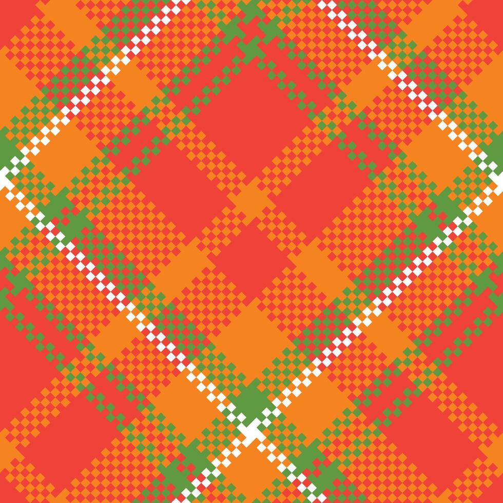 Tartan Plaid Pattern Seamless. Plaid Patterns Seamless. Seamless Tartan Illustration Set for Scarf, Blanket, Other Modern Spring Summer Autumn Winter Holiday Fabric Print. vector