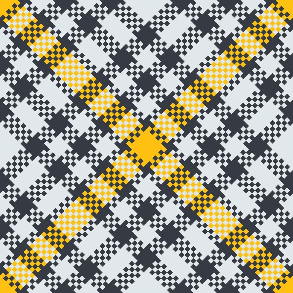 Plaid Pattern Seamless. Classic Plaid Tartan Traditional Scottish Woven Fabric. Lumberjack Shirt Flannel Textile. Pattern Tile Swatch Included. vector