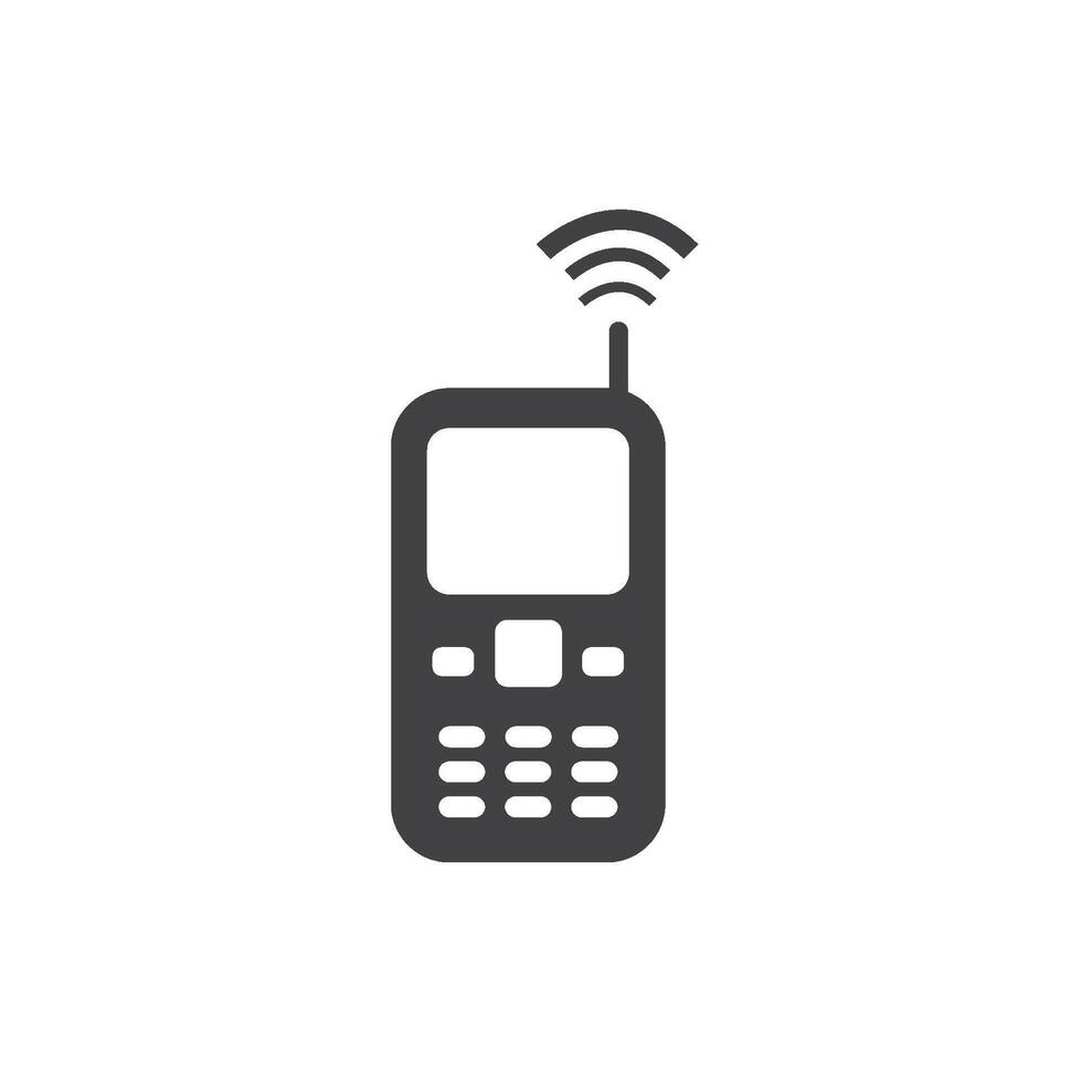 Telephone icon flat design vector