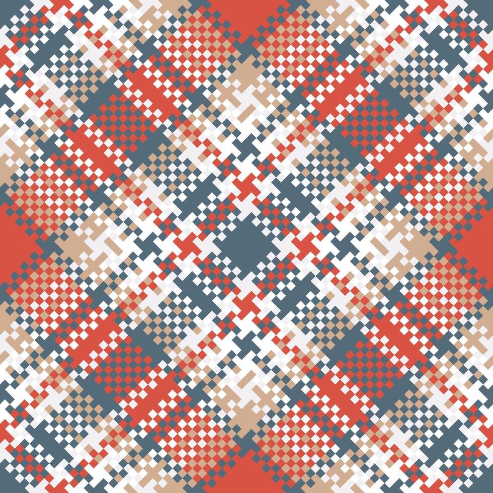 Tartan Plaid Seamless Pattern. Checker Pattern. Seamless Tartan Illustration Set for Scarf, Blanket, Other Modern Spring Summer Autumn Winter Holiday Fabric Print. vector