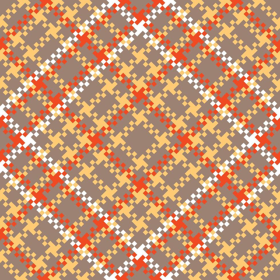 Classic Scottish Tartan Design. Checkerboard Pattern. Template for Design Ornament. Seamless Fabric Texture. vector