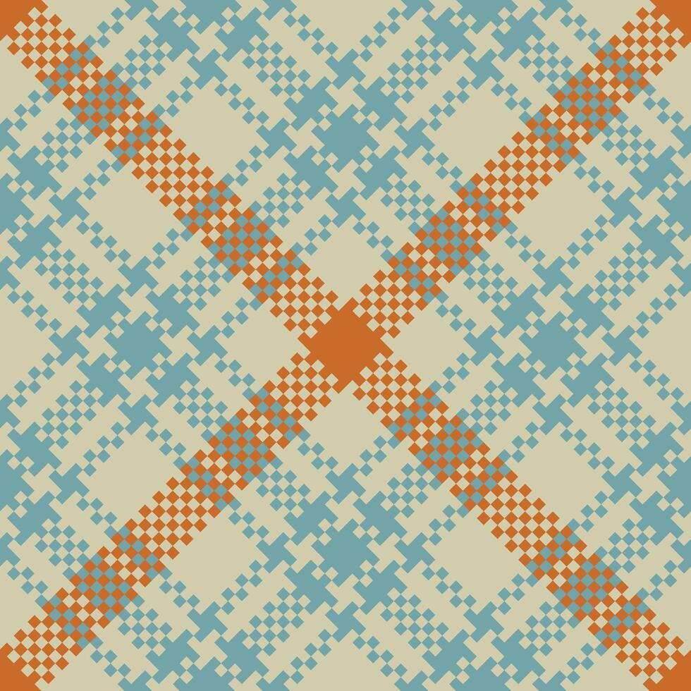 Tartan Plaid Seamless Pattern. Abstract Check Plaid Pattern. Seamless Tartan Illustration Set for Scarf, Blanket, Other Modern Spring Summer Autumn Winter Holiday Fabric Print. vector