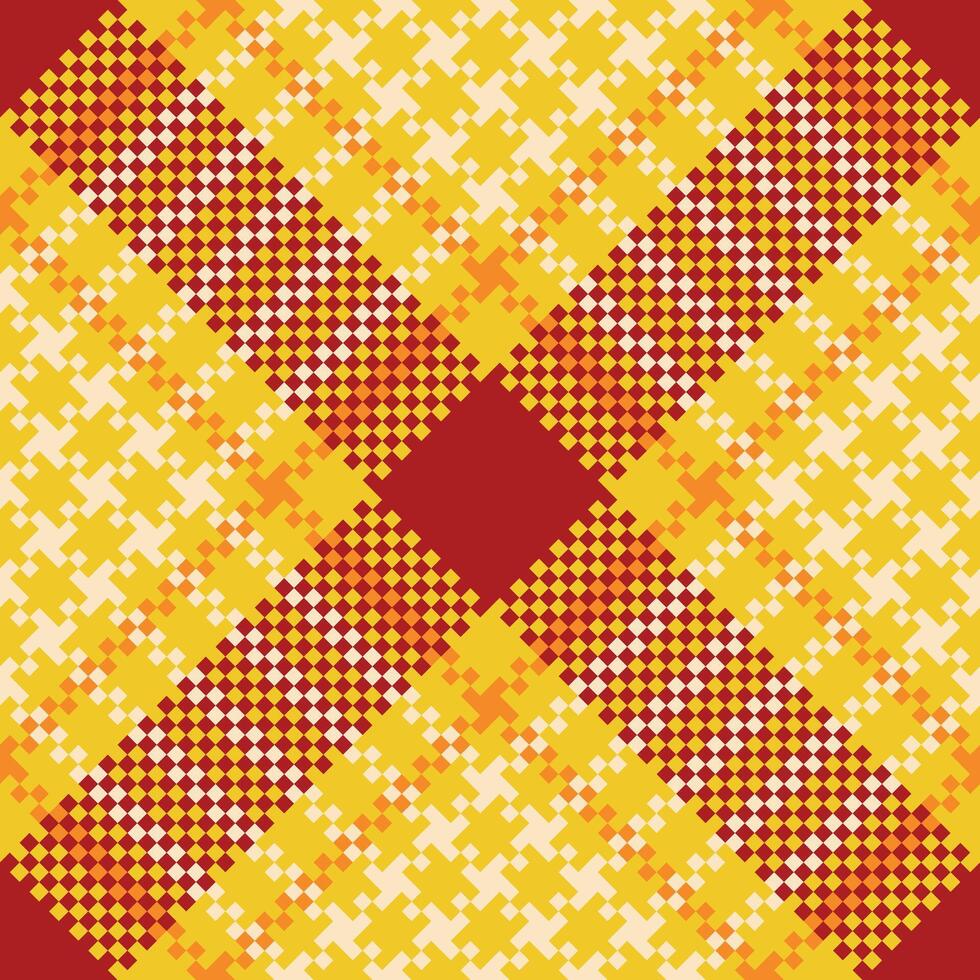 Tartan Pattern Seamless. Tartan Plaid Seamless Pattern. Template for Design Ornament. Seamless Fabric Texture. vector