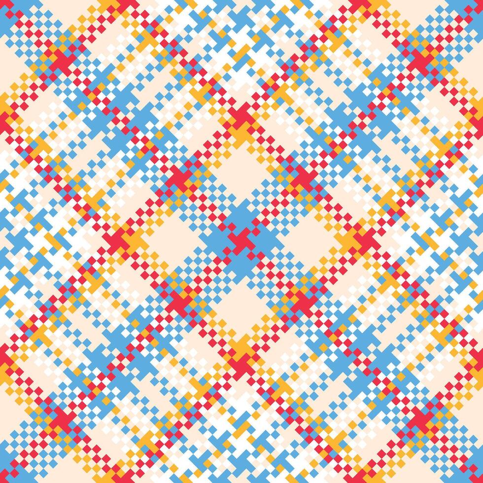 Plaid Patterns Seamless. Checkerboard Pattern Seamless Tartan Illustration Set for Scarf, Blanket, Other Modern Spring Summer Autumn Winter Holiday Fabric Print. vector