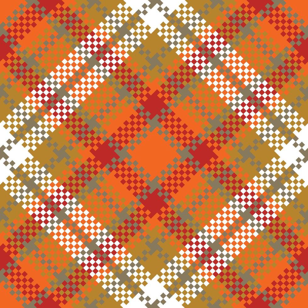 Tartan Plaid Pattern Seamless. Classic Scottish Tartan Design. Traditional Scottish Woven Fabric. Lumberjack Shirt Flannel Textile. Pattern Tile Swatch Included. vector