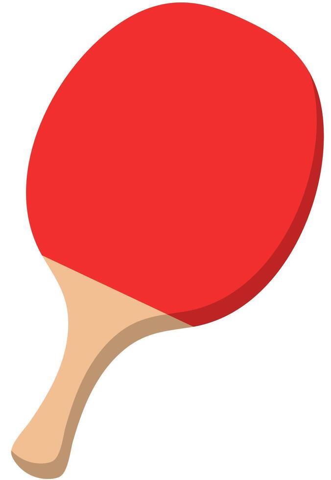 Table tennis racket flat icon isolated on white background. vector